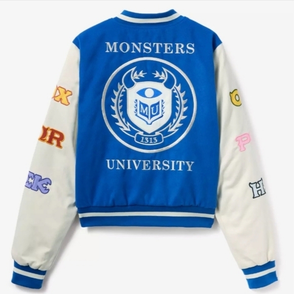Disney Parks Pixar Monsters University Varsity Jacket By Her Universe College M - Picture 5 of 17